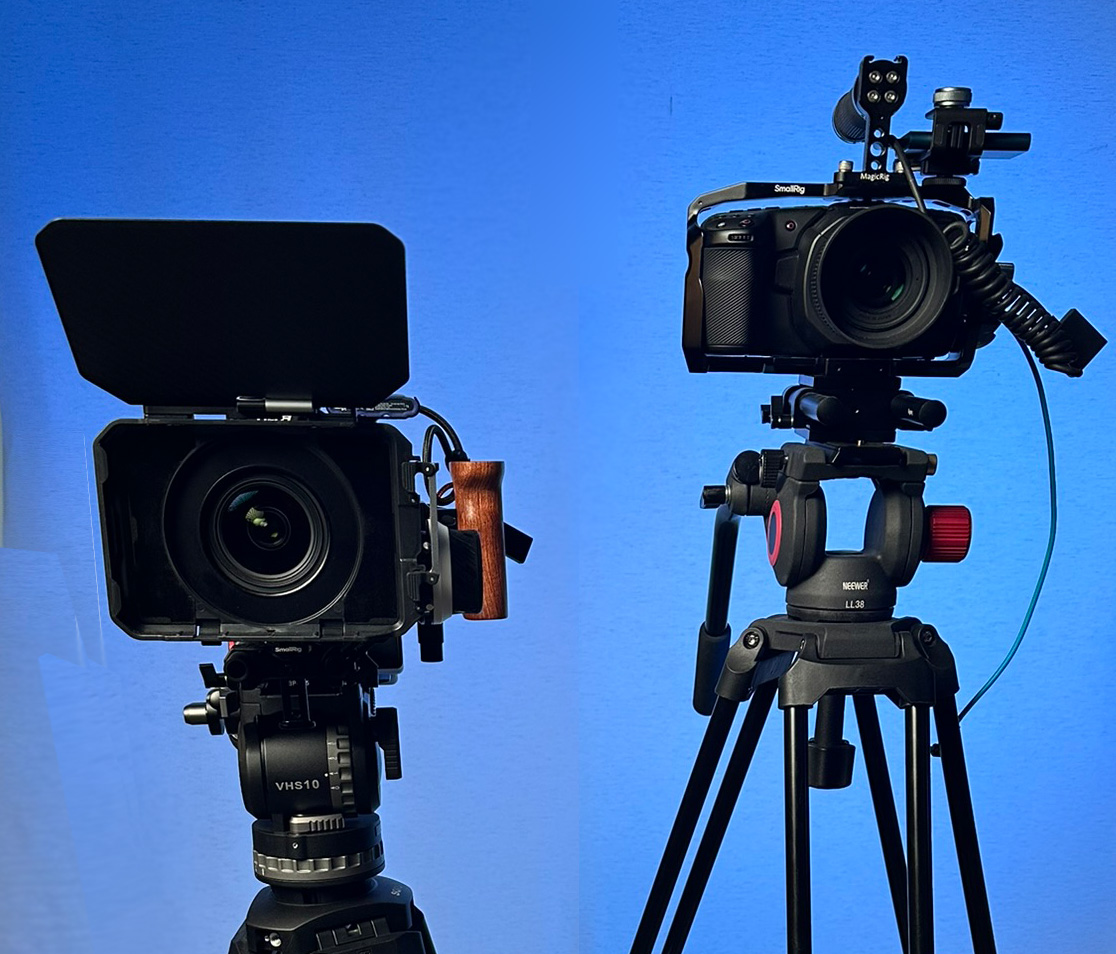 Two-camera documentary interview setup with Blackmagic Pocket Cinema Cameras